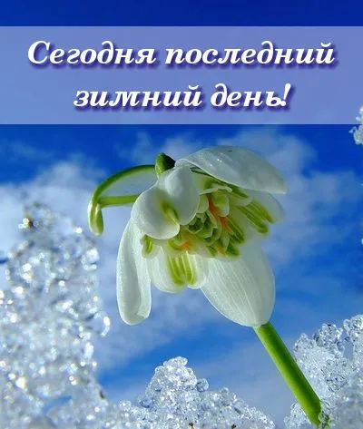 Открытки на последний день зимы (170 картинок). Прикольные картинки