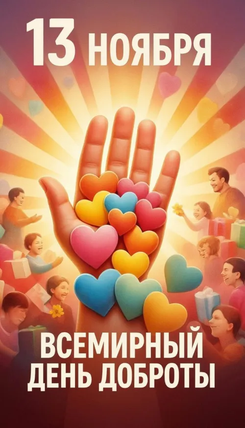 Открытки на Всемирный день доброты (35 картинок). Красивые позитивные картинки со Всемирным днем доброты