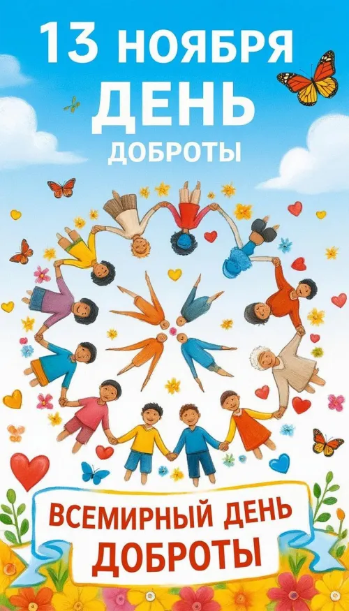 Открытки на Всемирный день доброты (35 картинок). Красивые позитивные картинки со Всемирным днем доброты